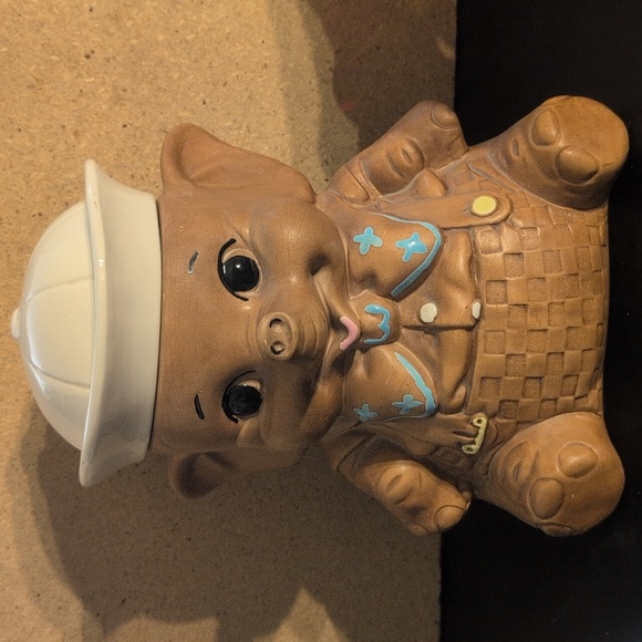 Vintage Twin Winton California Pottery Baby Sailor Elephant Cookie Jar - Picture 1 of 8